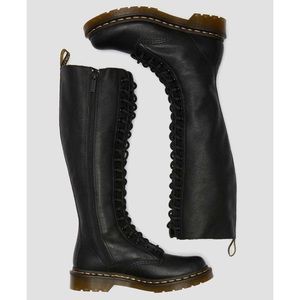Dr. Martens 1B60 VIRGINIA LEATHER KNEE HIGH BOOTS